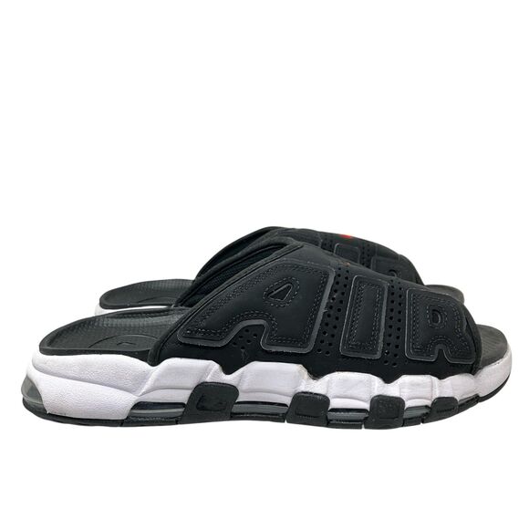 Nike Air Sandals Mens 12 Black White More Uptempo Slide Cushioned Gym FJ2708-001 main image 11